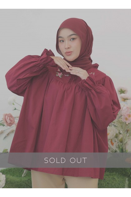 Floria Top Maroon